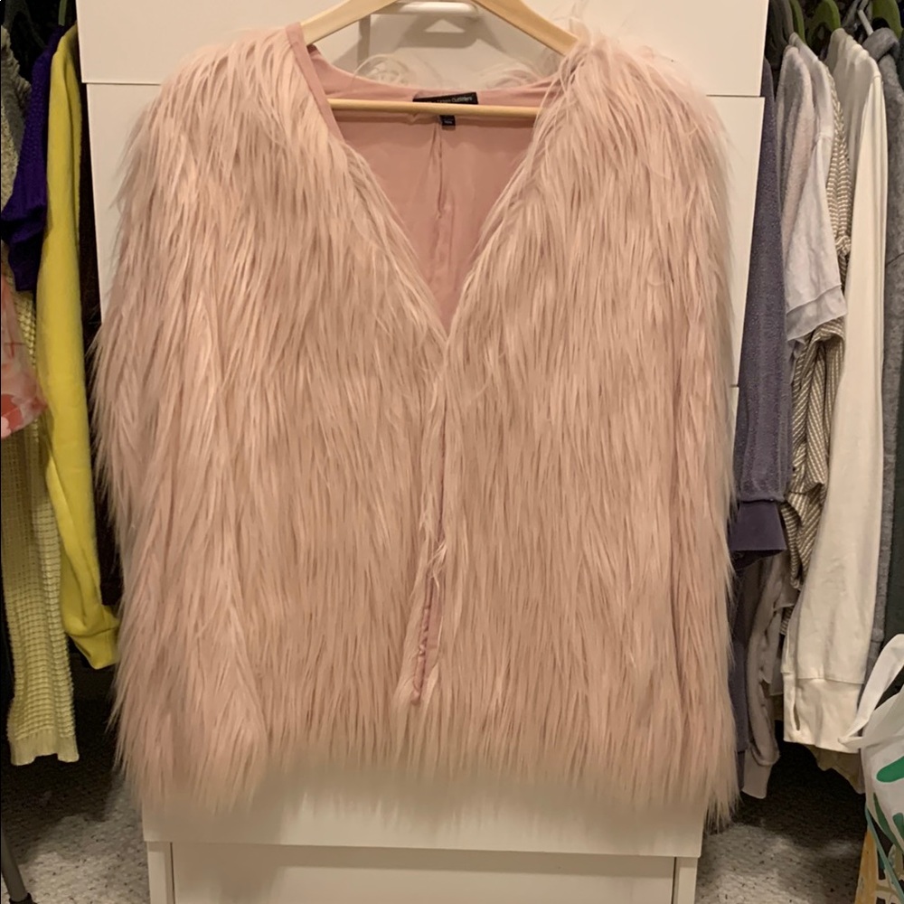Ladakh Pink Boxy Oversized Teddy Jacket